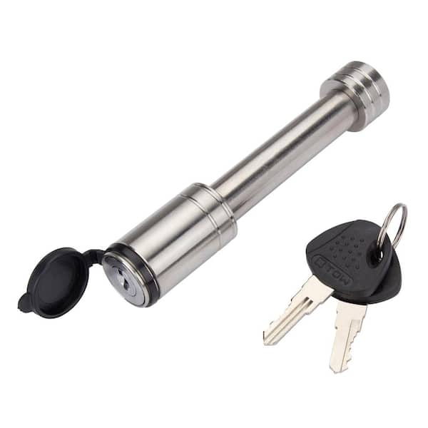 2.75 in. Stainless Barrel Style Receiver Hitch Pin Lock with Sleeve (734M) 2.75 in. Stainless Barrel Style Receiver Hitch Pin Lock with Sleeve (734M)